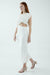 THIRD FORM OVERFLOW DRAPE MIDI DRESS | OFF WHITE