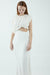 THIRD FORM OVERFLOW DRAPE MIDI DRESS | OFF WHITE