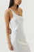 THIRD FORM PAISLEY BIAS ONE SHOULDER MIDI | WHITE