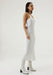 THIRD FORM PAISLEY BIAS ONE SHOULDER MIDI | WHITE