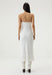 THIRD FORM PAISLEY BIAS ONE SHOULDER MIDI | WHITE