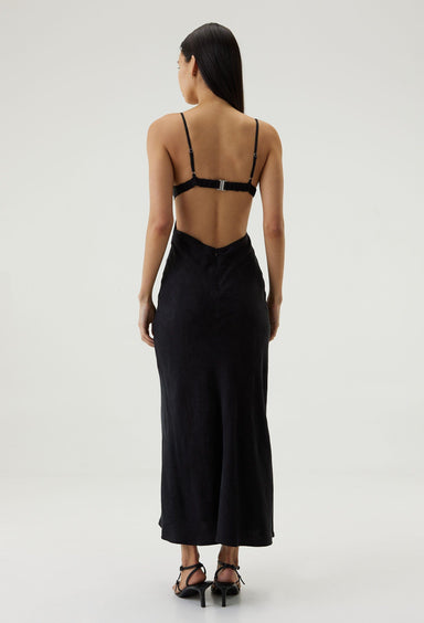 THIRD FORM PAISLEY BIAS TRIANGLE MIDI | BLACK