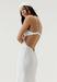 THIRD FORM PAISLEY BIAS TRIANGLE MIDI | WHITE