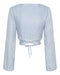 THIRD FORM PAISLEY WRAP BLOUSE | OCEAN