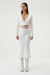 THIRD FORM PAISLEY WRAP BLOUSE | WHITE