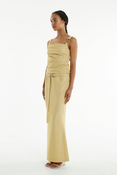 THIRD FORM PARADIGM FLUTED MAXI SKIRT | CITRUS