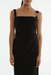 PARADIGM TUCKED MIDI DRESS | BLACK - THIRD FORM