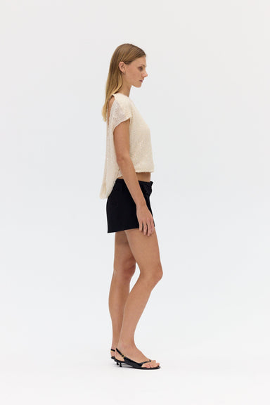 THIRD FORM PASSAGE TAILORED MINI SHORT | BLACK