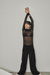 THIRD FORM PEER THROUGH KNIT MINI DRESS | BLACK
