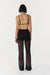 PEER THROUGH KNIT PANT | BLACK - THIRD FORM