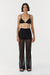 PEER THROUGH KNIT PANT | BLACK - THIRD FORM