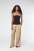 PINSTRIPE TAILORED PANT | LATTE PINSTRIPE - THIRD FORM