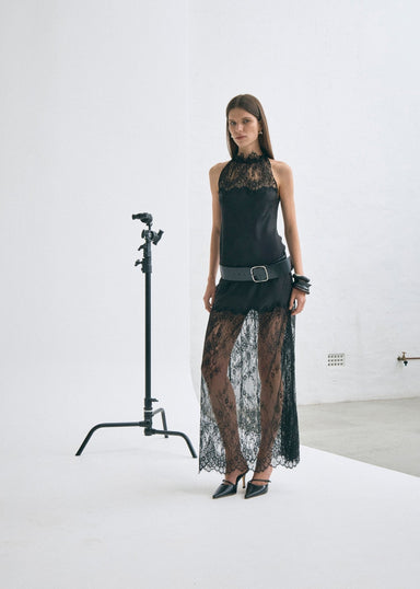 POETRY LACE DRAWN IN MAXI | SMOKE - THIRD FORM