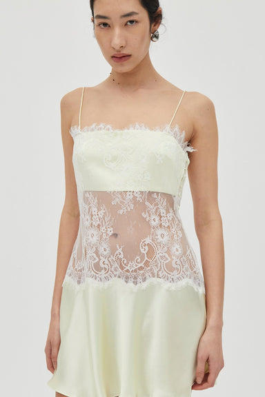 POETRY LACE MINI DRESS | LEMONADE - THIRD FORM