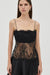 POETRY LACE MINI DRESS | SMOKE - THIRD FORM