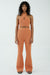 THIRD FORM POPCORN FLARE TROUSER | ORANGE
