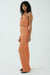 THIRD FORM POPCORN FLARE TROUSER | ORANGE
