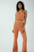 THIRD FORM POPCORN FLARE TROUSER | ORANGE
