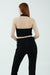THIRD FORM POPCORN HALTER TOP | BLACK