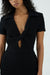 THIRD FORM POPCORN MINI SHIRT DRESS | BLACK