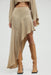THIRD FORM PRESSED PETALS FREE FLOW SKIRT | ALMOND