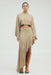 THIRD FORM PRESSED PETALS FREE FLOW SKIRT | ALMOND