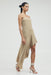 THIRD FORM PRESSED PETALS FREE FLOW STRAPLESS DRESS | ALMOND