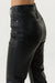 THIRD FORM PU JEAN | BLACK
