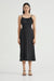 THIRD FORM PULL IN MIDI DRESS | BLACK