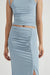 PUSH PULL MAXI SKIRT | BLUE HAZE - THIRD FORM