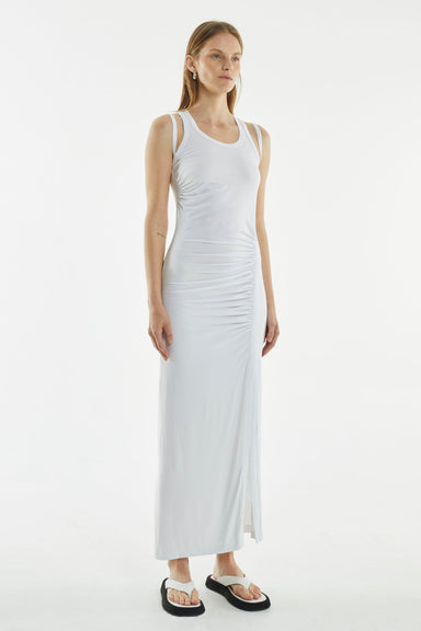 THIRD FORM PUSH PULL TANK DRESS | WHITE