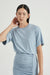 THIRD FORM PUSH PULL TEE DRESS | BLUE HAZE