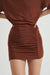 THIRD FORM PUSH PULL TEE DRESS | CINNAMON