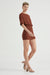 THIRD FORM PUSH PULL TEE DRESS | CINNAMON