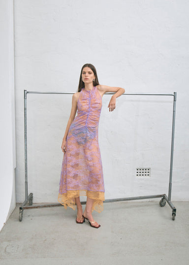 THIRD FORM REFLECT LAYERED LACE DRESS | LAVENDER & MANGO