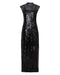 REFLECTION SEQUIN MAXI DRESS | BLACK - THIRD FORM