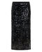 REFLECTION SEQUIN MIDI SKIRT | BLACK - THIRD FORM