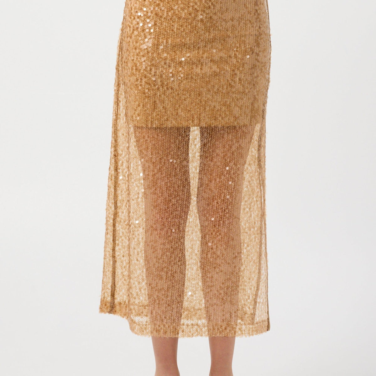 caramel HEDERA SKIRT - GOLD CHECK 6y