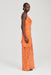 REFRACT BIAS MAXI DRESS | TANGERINE - THIRD FORM