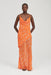 REFRACT BIAS MAXI DRESS | TANGERINE - THIRD FORM