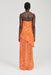 REFRACT BIAS MAXI DRESS | TANGERINE - THIRD FORM