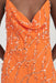 THIRD FORM REFRACT BIAS MAXI DRESS | TANGERINE