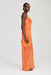 THIRD FORM REFRACT BIAS MAXI DRESS | TANGERINE