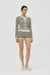 THIRD FORM RESONANCE BELTED KNIT SHORT | CREAM & COFFEE