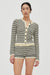 THIRD FORM RESONANCE BELTED KNIT SHORT | CREAM & COFFEE