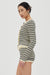 THIRD FORM RESONANCE BELTED KNIT SHORT | CREAM & COFFEE