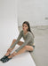 RESONANCE KNIT CARDIGAN | CREAM & COFFEE - THIRD FORM