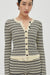 THIRD FORM RESONANCE KNIT CARDIGAN | CREAM & COFFEE