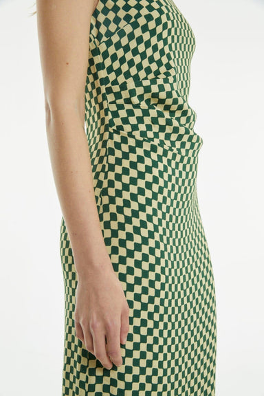 THIRD FORM RETROSPECT TUCK MAXI DRESS | CUBISM