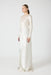 REVERY HIGH SPLIT LONG SLEEVE DRESS | CREAM - THIRD FORM